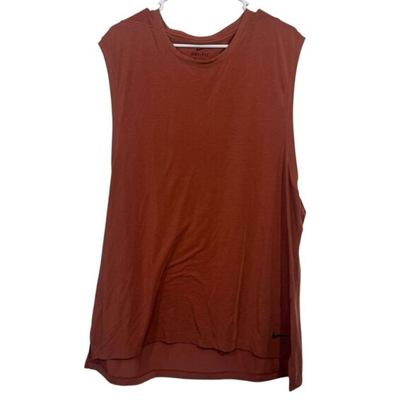 Nike Burnt Orange Muscle Athletic Tank Top - Picture 1 of 4